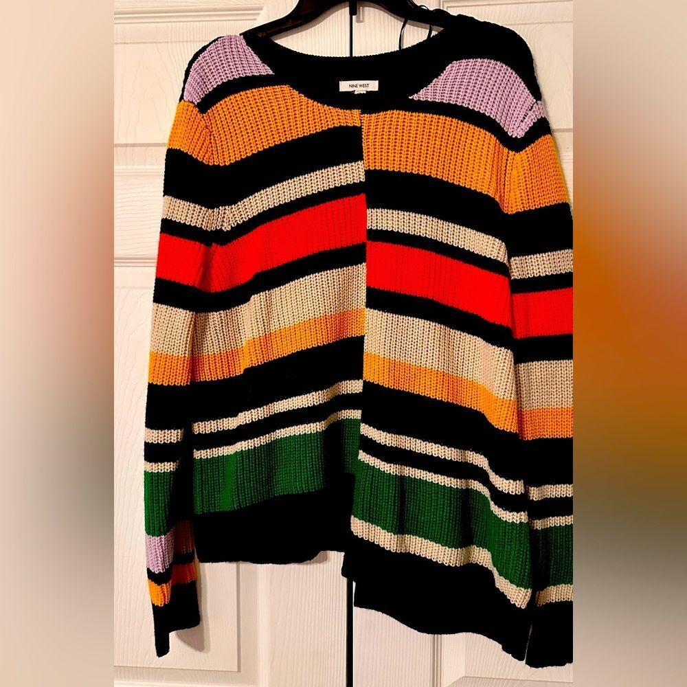 Nine West Color Block Sweater - Picture 2 of 3